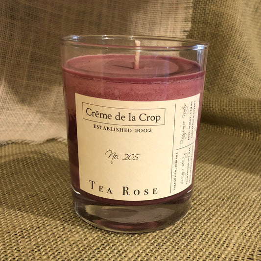 Soy Candle - Classic Rose Candle with Citrus, Green Leaves & Sandalwood