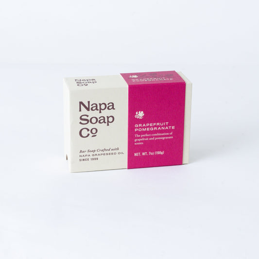 Handmade Soap - Grapefruit Pomegranate Fruity Uplifting Bar with Moisturizing Oils