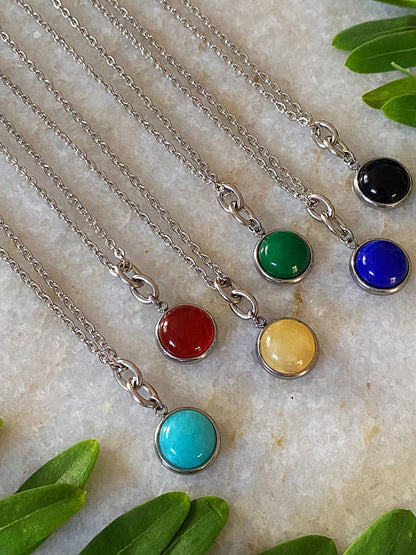 Stone Charm Necklace