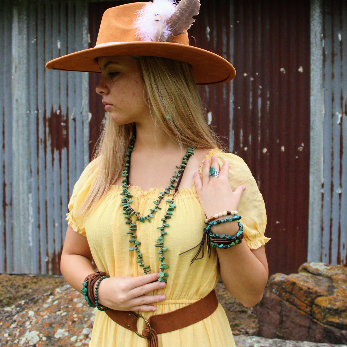 Jasper & Tiger’s Eye Bracelet | Adjustable Boho Beaded