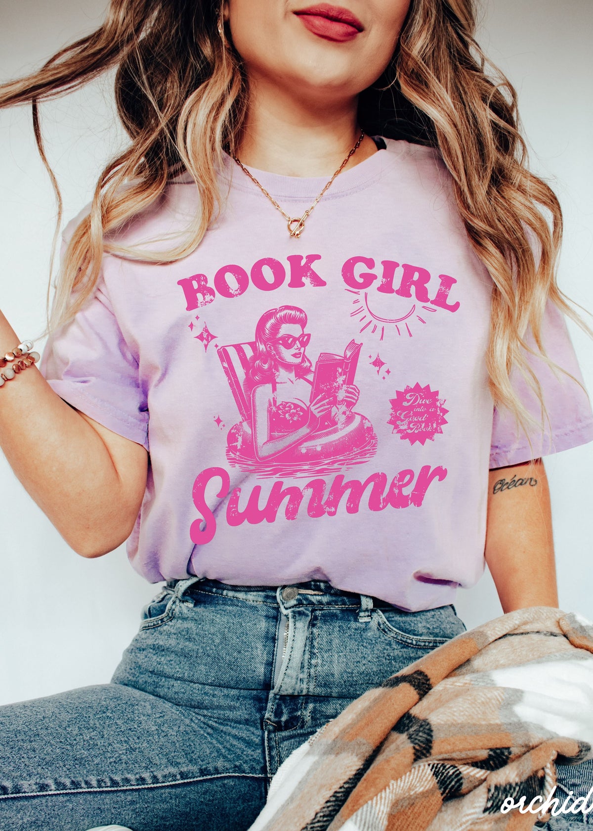 Book Girl Summer Graphic Tee
