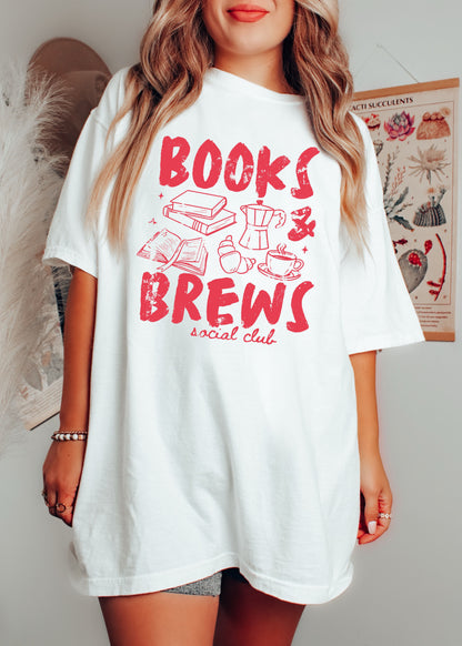 Books & Brews Social Club Graphic Tee