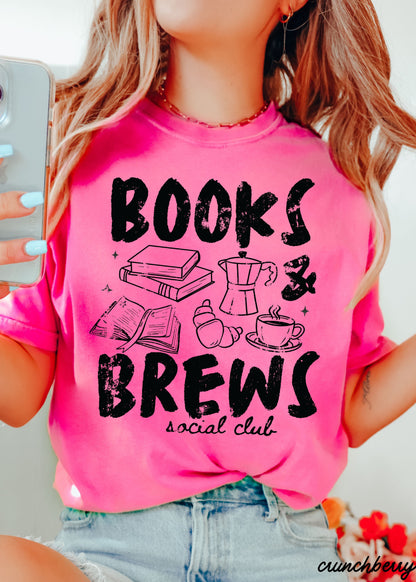 Books & Brews Social Club Graphic Tee