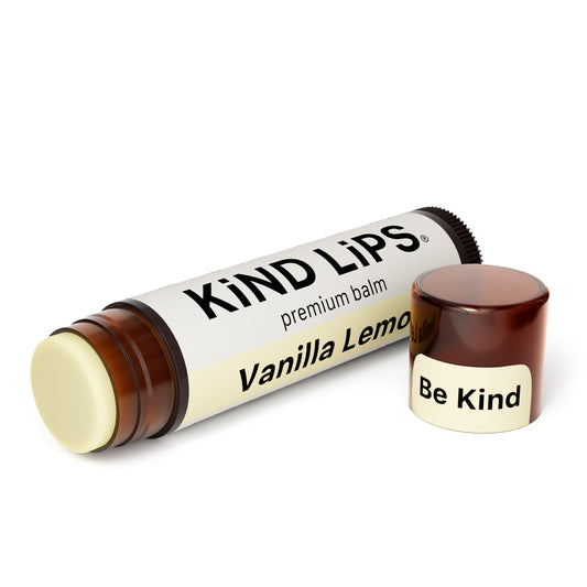 Organic Lip Balm – Hydrating Vanilla & Lemon Lip Care with USDA Organic Ingredients