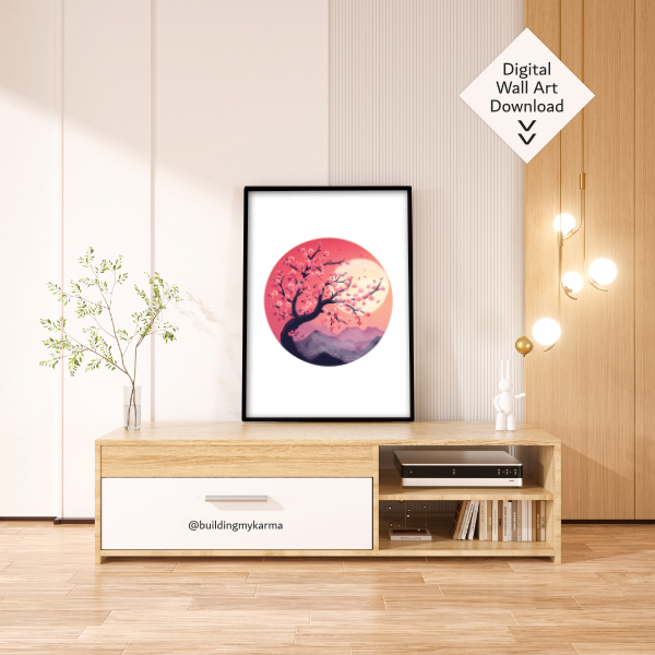 cherry blossoms, KARMA Digital Wall Art