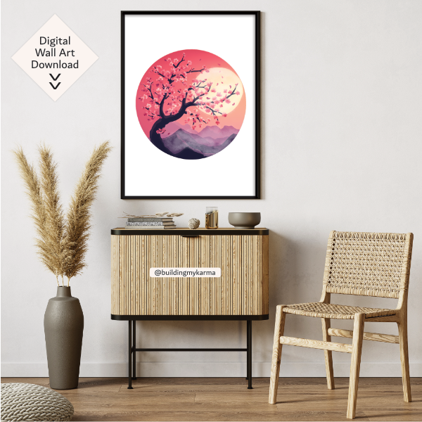 cherry blossoms, KARMA Digital Wall Art