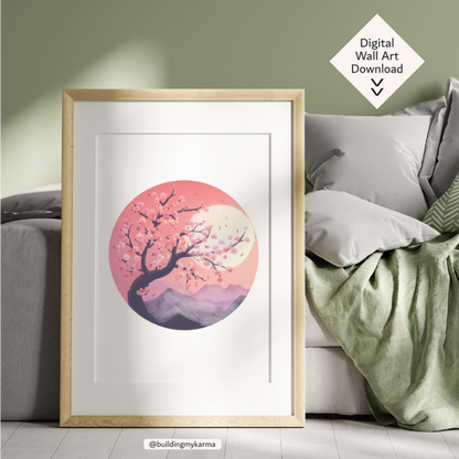 cherry blossoms, KARMA Digital Wall Art