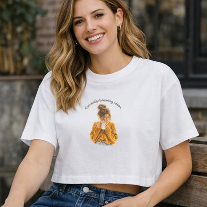 Currently Brewing Jokes Tee | Women's Boxy Tee