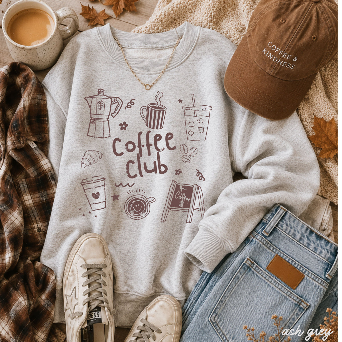 Coffee Club Graphic Sweatshirt