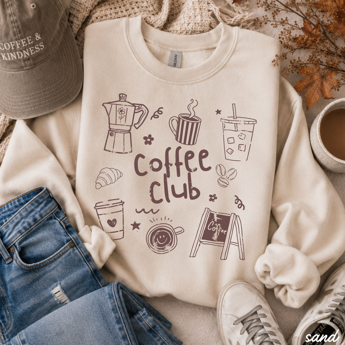 Coffee Club Graphic Sweatshirt