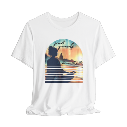 Find Yourself Karma Will Follow T-Shirt, Inspirational Graphic Tee, Positive Vibes Shirt, Motivational Streetwear, Spiritual Unisex Clothing