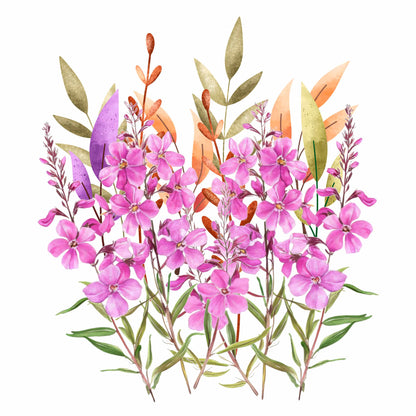 Pink Wildflower Bouquet T-Shirt | Floral Watercolor Tee