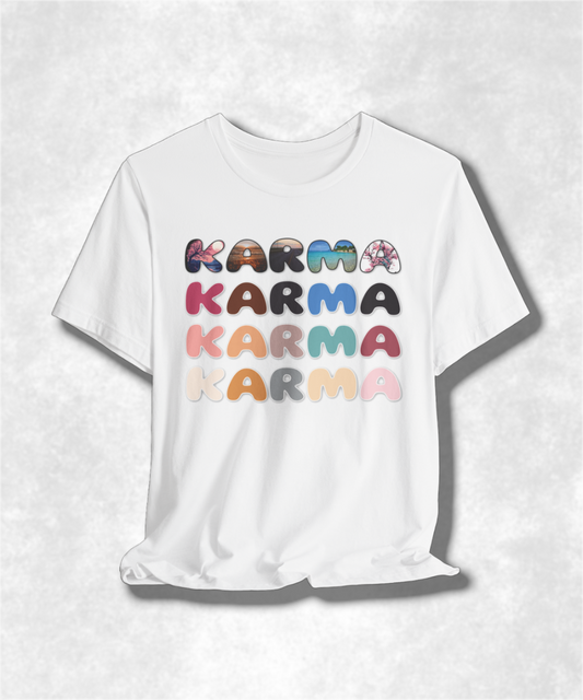 Building My Karma T-Shirt, Positive Vibes Tee, Spiritual Graphic Tee, Unisex Mindfulness Shirt, Yoga Lover Gift, Good Karma Clothing