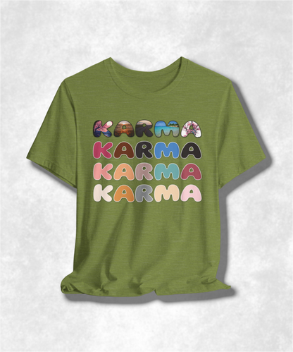 Building My Karma T-Shirt, Positive Vibes Tee, Spiritual Graphic Tee, Unisex Mindfulness Shirt, Yoga Lover Gift, Good Karma Clothing