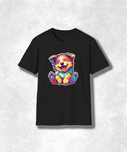 Colorful Puppy Love Unisex Softstyle T-Shirt