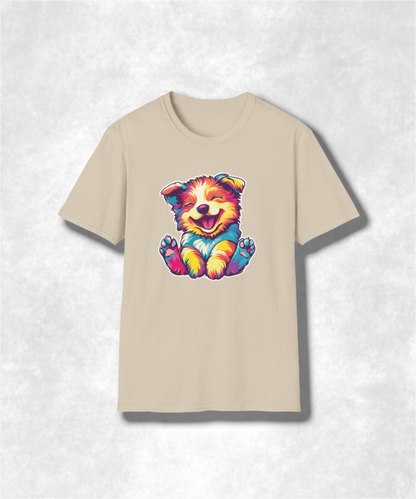 Colorful Puppy Love Unisex Softstyle T-Shirt