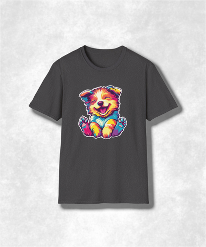 Colorful Puppy Love Unisex Softstyle T-Shirt