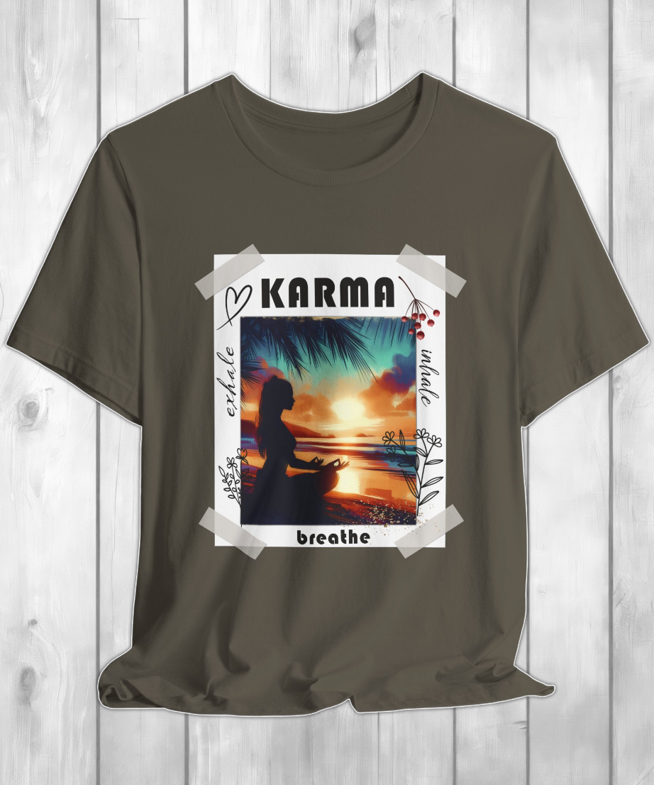 karma exhale inhale breathe T-shirt