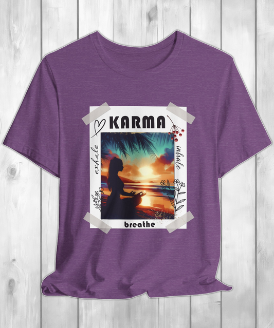 karma exhale inhale breathe T-shirt