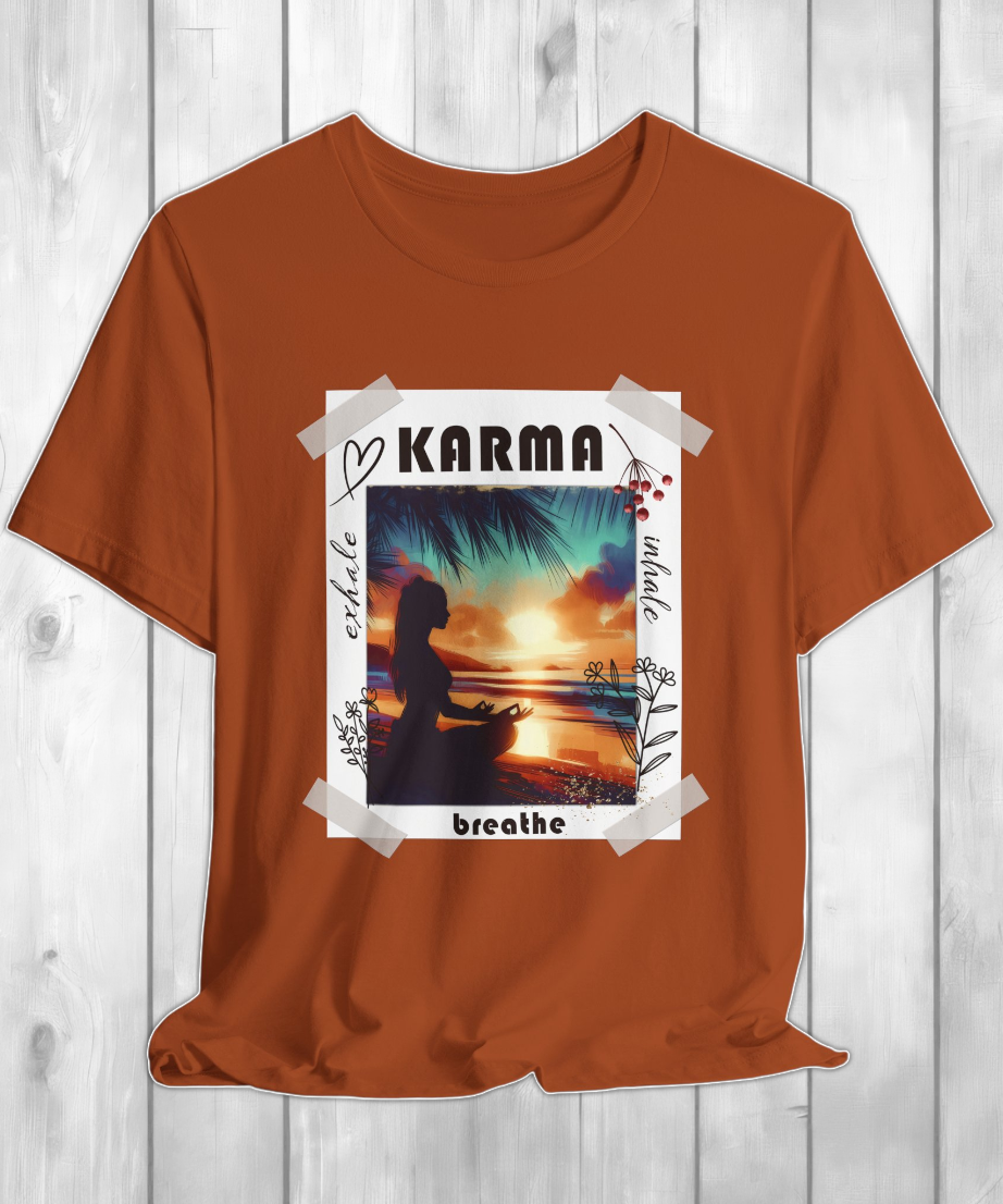 karma exhale inhale breathe T-shirt