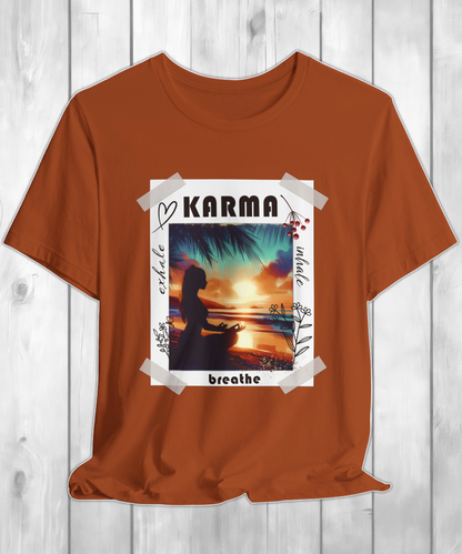 karma exhale inhale breathe T-shirt