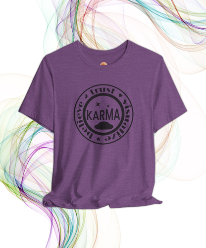 believe trust visualize karma T-shirt