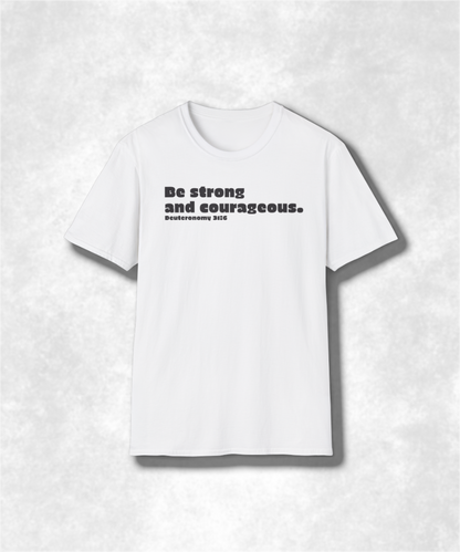 Religious Scripture Unisex Softstyle T-Shirt, Christian Bible Verse Tee, Inspirational Quote Shirt, Faith Apparel, Religious Gift