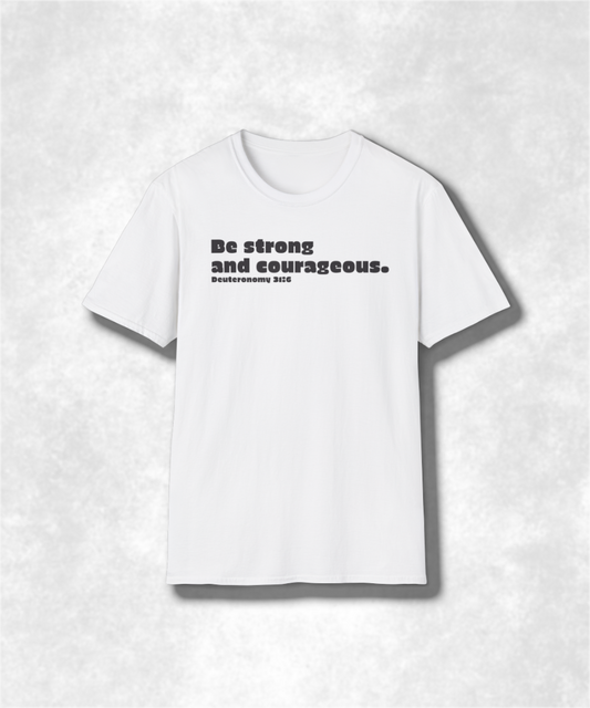 Religious Scripture Unisex Softstyle T-Shirt, Christian Bible Verse Tee, Inspirational Quote Shirt, Faith Apparel, Religious Gift