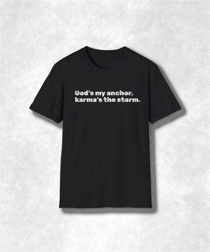 Faithful Karma Unisex T-Shirt, Inspirational Graphic Tee, Trust in God, Positive Vibes Shirt, Religious Gift