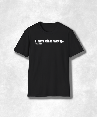 I am the way John 14:6 Christian T-Shirt - Faith-Based Graphic Tee, Jesus Inspirational Apparel, Religious Gift