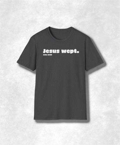 Religious Bible Verse Unisex Softstyle T-Shirt, Christian Faith Tee, Jesus Quote Shirt, Inspirational Scripture Top, Comfortable Religious