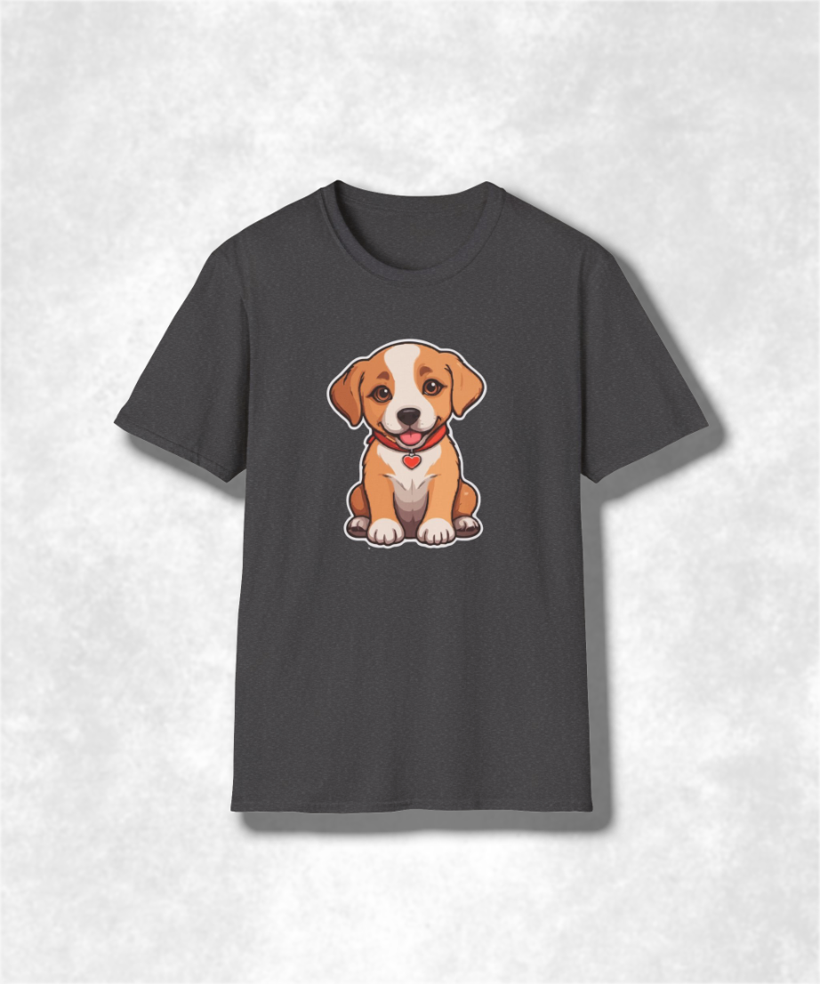 Cute Puppy Lover T-Shirt, Dog Themed Gift for Pet Owners, Animal Lover Tee, Casual Wear, Birthday Present, Home & Pet Enthusiasts