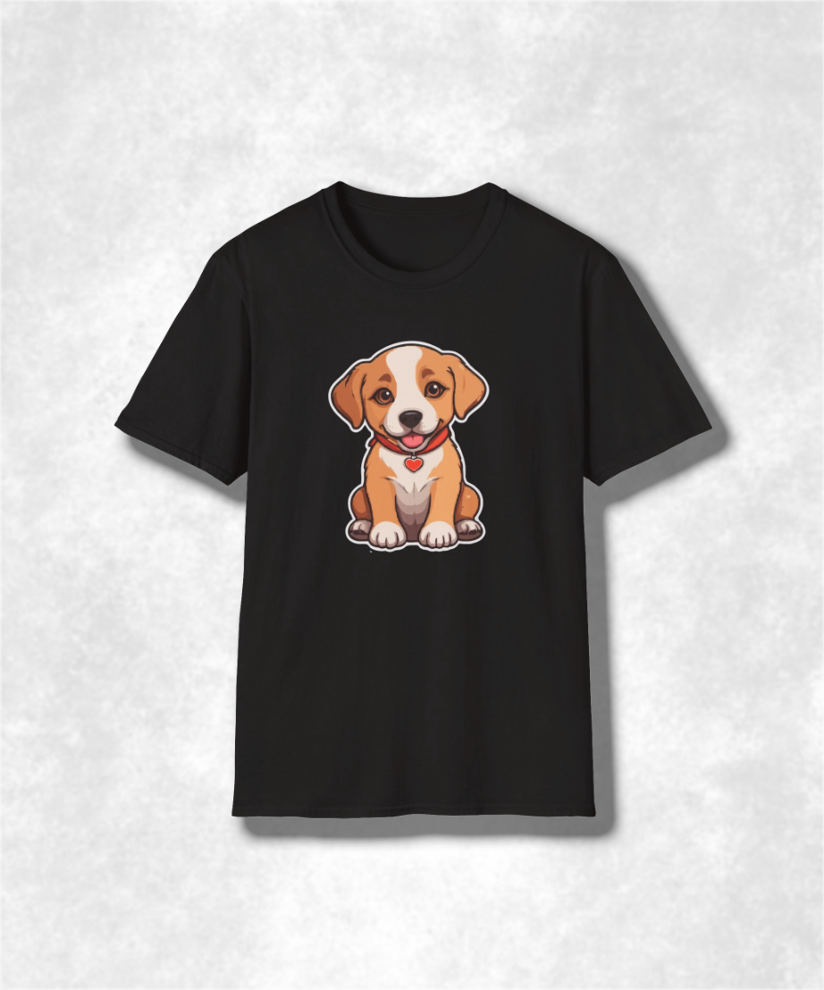 Cute Puppy Lover T-Shirt, Dog Themed Gift for Pet Owners, Animal Lover Tee, Casual Wear, Birthday Present, Home & Pet Enthusiasts