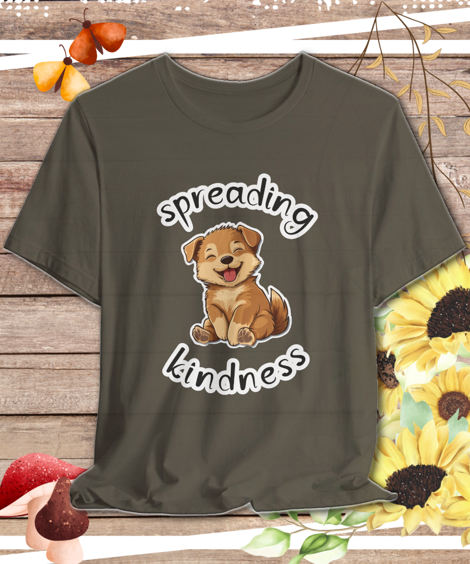 karma dog spreading kindness T-shirt