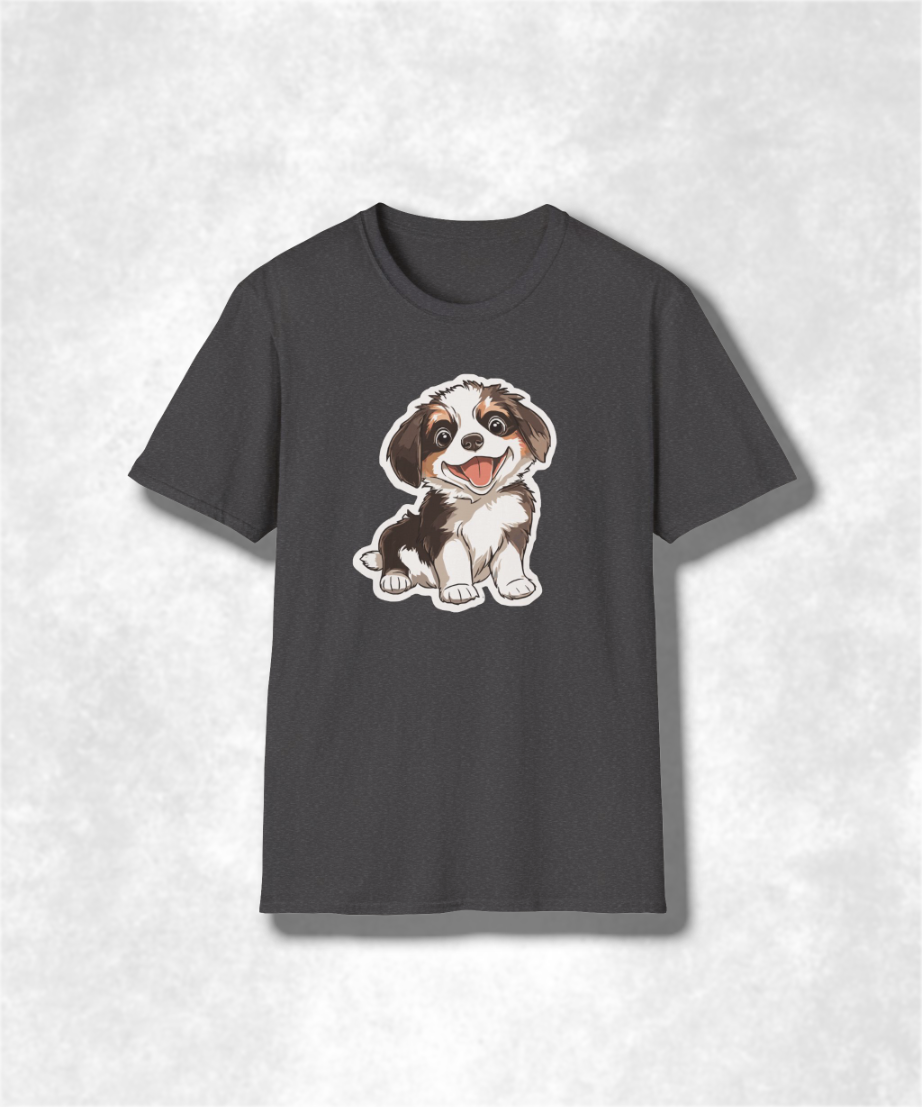 Cute Dog Graphic T-Shirt, Perfect Gift for Pet Lovers, Casual Wear, Birthday Gift, Dog-Themed Apparel