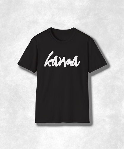 Karma T-Shirt, Positive Vibes Shirt, Yoga Tee, Zen Clothing, Mindfulness Top, Unisex Softstyle Tee