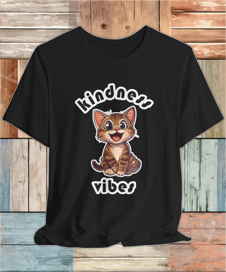 karma cat kindness vibes T-shirt