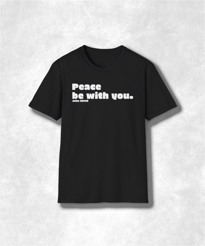 Biblical Verse T-Shirt, Christian Shirt, Religious Tee, Inspirational Top, Unisex Clothing, Peaceful Scripture Apparel, John 20:19