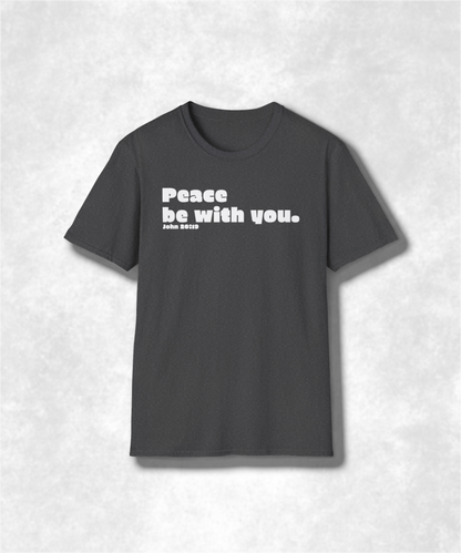 Biblical Verse T-Shirt, Christian Shirt, Religious Tee, Inspirational Top, Unisex Clothing, Peaceful Scripture Apparel, John 20:19