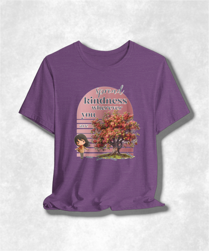 Spread Kindness T-Shirt, Inspirational Graphic Tee, Positive Message Shirt, Unisex Kindness Apparel, Motivational Gift, Uplifting Clothing