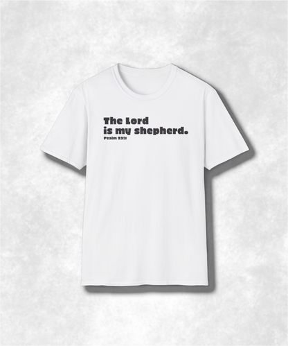 Christian Bible Verse T-Shirt, Religious Tee, Psalm 23:1 Shirt, Inspirational Unisex Top, Faithful Gift, Comfort Fit Clothing