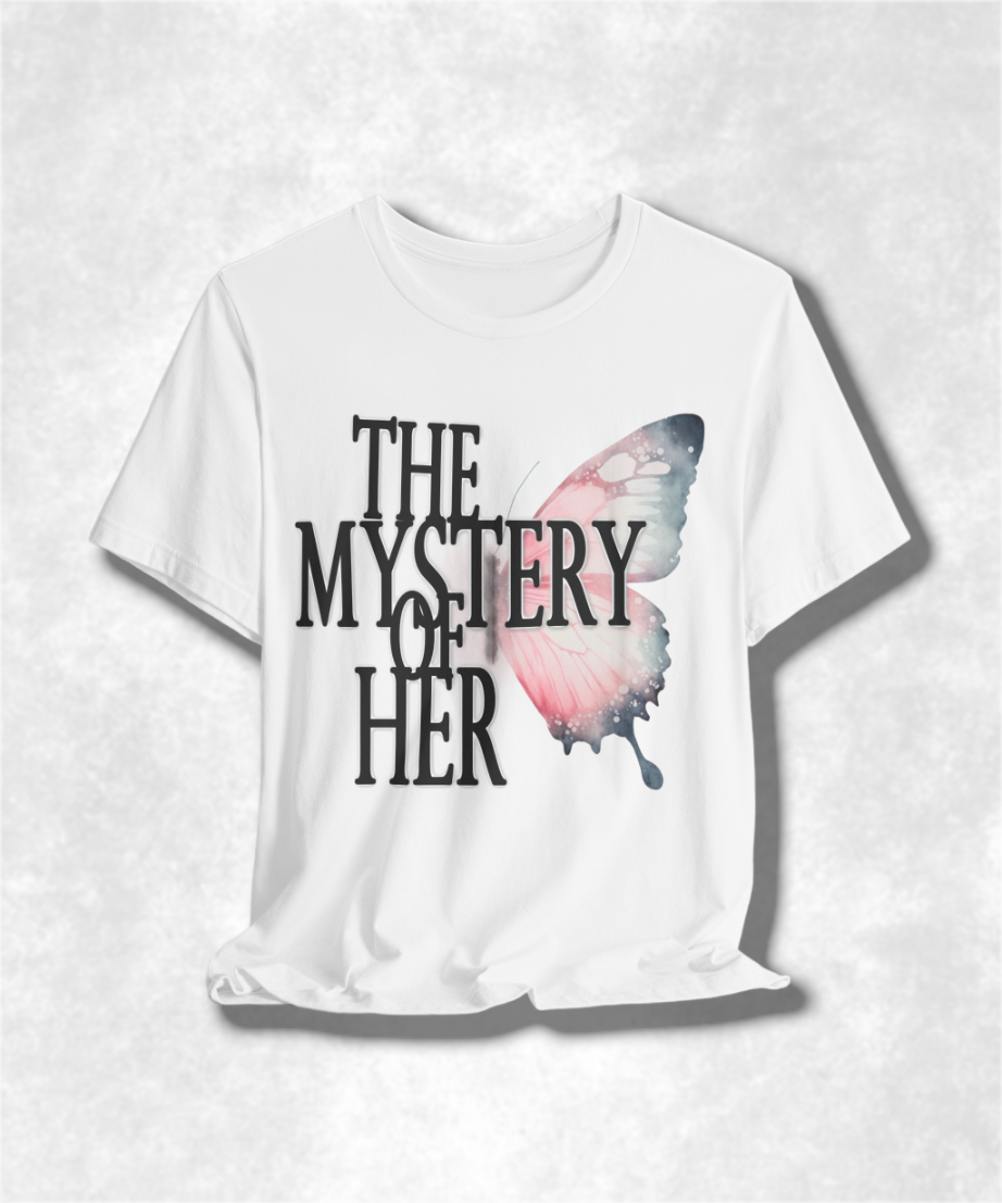 The Mystery of Her Karma T-Shirt - Spiritual Streetwear, Boho Chic Clothing, Inspirational Apparel, Unique Gift Idea