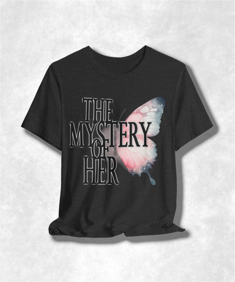 The Mystery of Her Karma T-Shirt - Spiritual Streetwear, Boho Chic Clothing, Inspirational Apparel, Unique Gift Idea