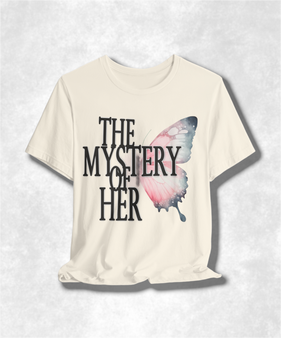 The Mystery of Her Karma T-Shirt - Spiritual Streetwear, Boho Chic Clothing, Inspirational Apparel, Unique Gift Idea