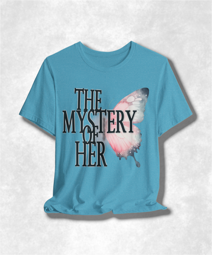 The Mystery of Her Karma T-Shirt - Spiritual Streetwear, Boho Chic Clothing, Inspirational Apparel, Unique Gift Idea