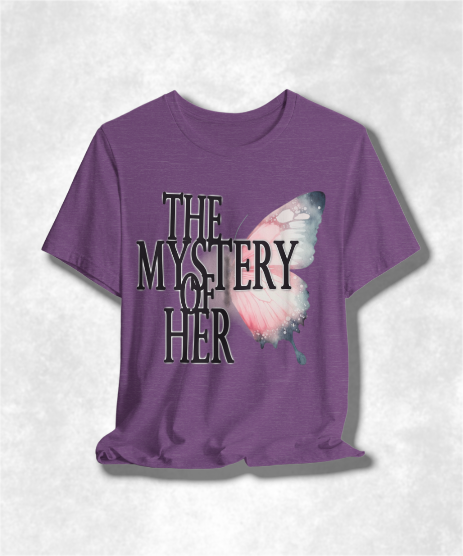 The Mystery of Her Karma T-Shirt - Spiritual Streetwear, Boho Chic Clothing, Inspirational Apparel, Unique Gift Idea