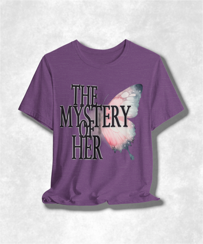 The Mystery of Her Karma T-Shirt - Spiritual Streetwear, Boho Chic Clothing, Inspirational Apparel, Unique Gift Idea