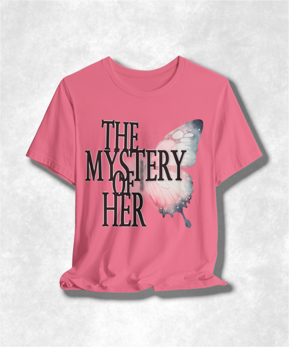 The Mystery of Her Karma T-Shirt - Spiritual Streetwear, Boho Chic Clothing, Inspirational Apparel, Unique Gift Idea