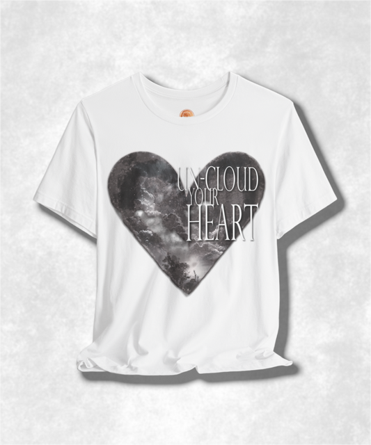 Un-Cloud Your Heart Karma T-Shirt - Positive Vibes Graphic Tee, Inspirational Unisex Shirt, Spiritual Streetwear, Motivational Apparel