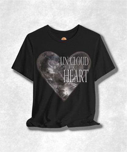 Un-Cloud Your Heart Karma T-Shirt - Positive Vibes Graphic Tee, Inspirational Unisex Shirt, Spiritual Streetwear, Motivational Apparel